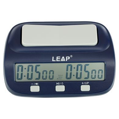 Годинник шаховий електронний багатофункціональний LEAP PQ9923 пластик чорний