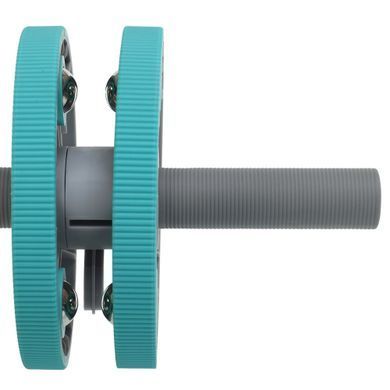 Колесо для преса 3 в 1 універсальний компактний фітнес-набір Multipurpose compact fitness set Yogaplus FI-9377 колір сірий-рожевий