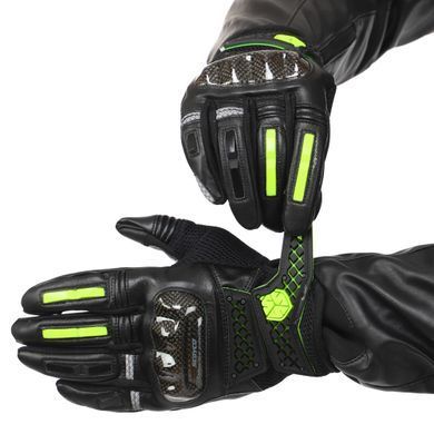 Моторукавиці короткі для міста із захистом SCOYCO Sensor Touch MC52 розмір XL колір чорний