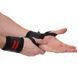 Бинты кистевые для жима STRENGTH WRIST WRAPS Zelart SB-167070 2штуки черный-красный