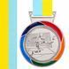 Медаль спортивная с лентой цветная тематическая Zelart Футбол C-6857 цвет бронзовый
