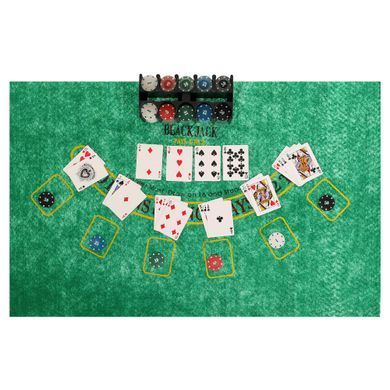 Набор для покера в металлической коробке Poker game set Zelart 6620H 200 фишек