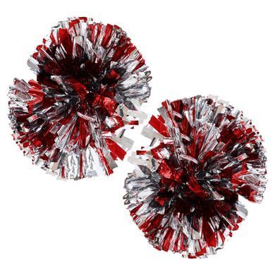 Помпоны-гантели круглые блестящие для чирлидинга и танцев Zelart Pom-Poms C-0863 цвет синий-золотой