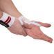 Бинты кистевые для жима STRENGTH WRIST WRAPS Zelart SB-167071 2штуки белый-красный