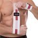 Бинты кистевые для жима STRENGTH WRIST WRAPS Zelart SB-167071 2штуки белый-красный