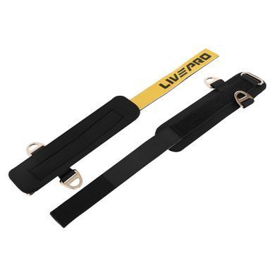 Лямки для ног ANKLE STRAP LiveUp LP8777 2шт черный-золотой