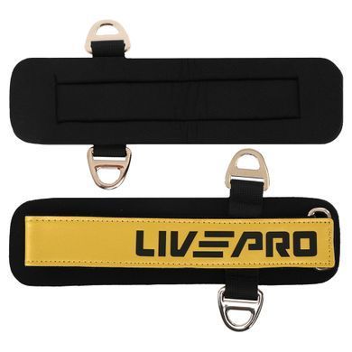 Лямки для ног ANKLE STRAP LiveUp LP8777 2шт черный-золотой