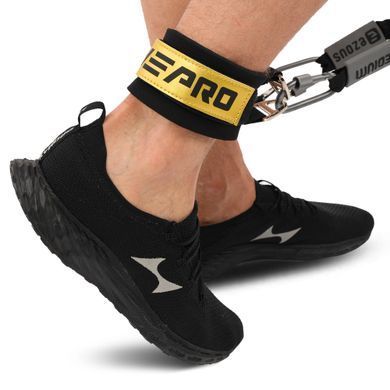 Лямки для ног ANKLE STRAP LiveUp LP8777 2шт черный-золотой