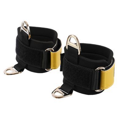 Лямки для ног ANKLE STRAP LiveUp LP8777 2шт черный-золотой