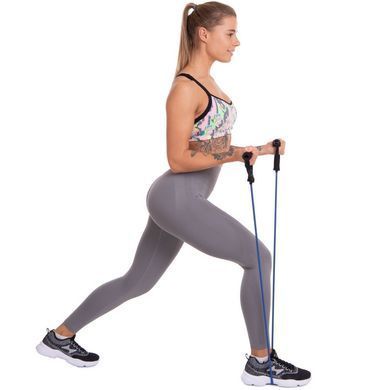 Эспандер многофункциональный для фитнеса 5 жгутов Resistance Band Zelart ET-500 в чехле цвета в ассортименте