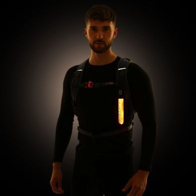 Брелок-фликер светящийся светоотражающий LED с карабином SEEYU 1P02 цвет оранжевый
