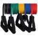 Эспандер многофункциональный для фитнеса 5 жгутов Resistance Band Zelart ET-500 в чехле цвета в ассортименте