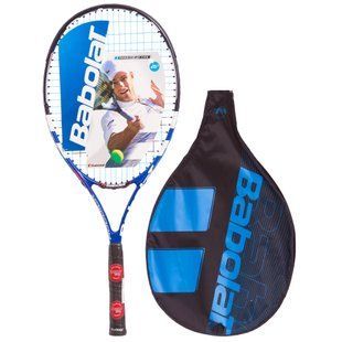 Ракетка для большого тенниса юниорская BABOLAT RODDICK JUNIOR 145 140058-100 11+лет 26" голубой