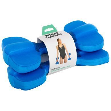 Гантели для аквафитнеса и аквааэробики аква-гантели Aqua Dumbbells MadWave Aquaaerobics Pair M082503 цвет черный