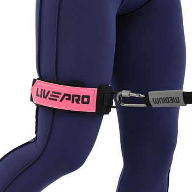 Лямка для ног LADY LEG STRAP LiveUp LP8755 1шт розовый-черный