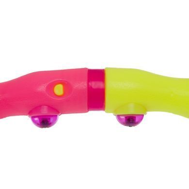 Обруч для схуднення масажний розбірний Хула Хуп Hula Hoop SPORT HOOP JS-6013 8 секцій рожевий-лимонний
