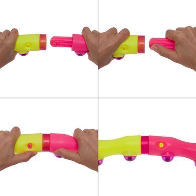 Обруч для схуднення масажний розбірний Хула Хуп Hula Hoop SPORT HOOP JS-6013 8 секцій рожевий-лимонний