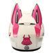 Мотошлем интеграл (full face) Мото Кото с ушками NITRINOS NEKO HNJ M-9412 размер M (54-56) цвет черный-красный-белый