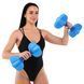 Гантели для аквафитнеса и аквааэробики аква-гантели Aqua Dumbbells MadWave Aquaaerobics Pair M082503 цвет черный