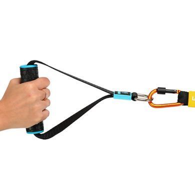 Эспандер трубчатый с карабином в защитном рукаве RESISTANCE TUBE LiveUp LP8401-S нагрузка низкая