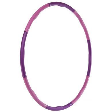Обруч для похудения разборной Хула Хуп Hula Hoop Hula Hoop FITNESS RING SL-3012 8 секций фиолетовый-розовый