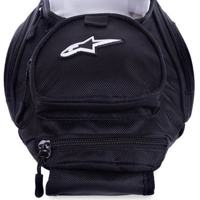 Мотосумка на бак мотоцикла на магнітах Alpinestar MS-5938 чорний-білий