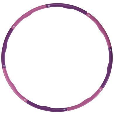 Обруч для похудения разборной Хула Хуп Hula Hoop Hula Hoop FITNESS RING SL-3012 8 секций фиолетовый-розовый