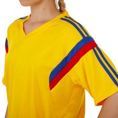 Форма футбольна комплект футболка та шорти Zelart Vector CO-4476 розмір M колір жовтий