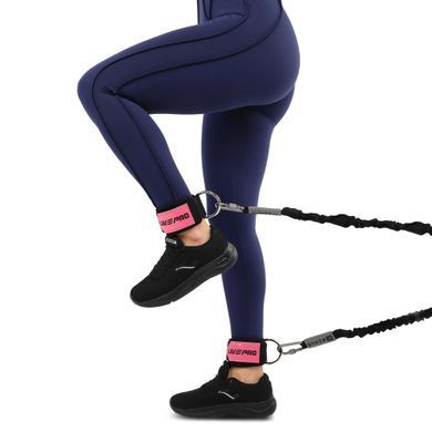Лямки для ніг LADY ANKLE STRAP LiveUp LP8754 2шт рожевий-чорний