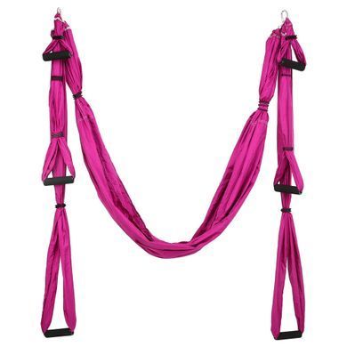 Гамак для йоги Antigravity Yoga Zelart FI-4775 цвет темно-розовый