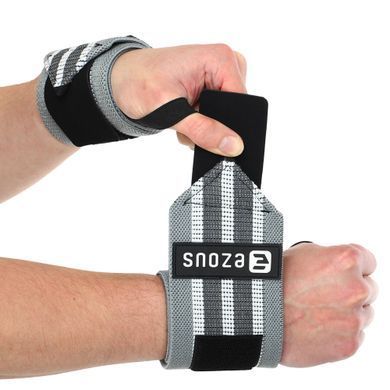 Бинти кистьові для жиму STRONG WRIST WRAPS EZOUS C-05 2штуки фіолетовий-чорний