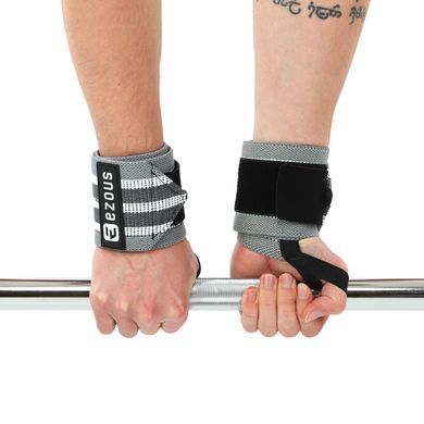 Бинти кистьові для жиму STRONG WRIST WRAPS EZOUS C-05 2штуки фіолетовий-чорний