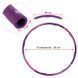 Обруч для похудения разборной Хула Хуп Hula Hoop Hula Hoop FITNESS RING SL-3012 8 секций фиолетовый-розовый