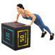 Бокс пліометричний тумба для кросфіту Пліобокс SOFT PLYO BOX LiveUp LP8155 1шт 50х60х75см чорний