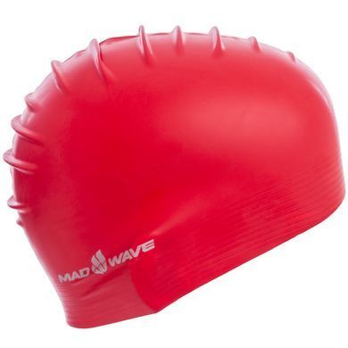Шапочка для плавания латексная для взрослых MadWave SOLID M056501 цвет серебряный