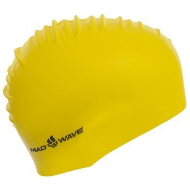 Шапочка для плавания латексная для взрослых MadWave SOLID M056501 цвет серебряный