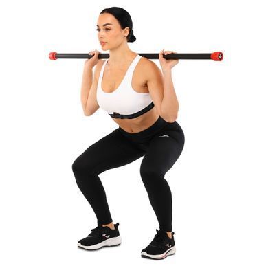 Бодибар Body Bar Zelart FI-4776-2 вес 2кг черный-красный