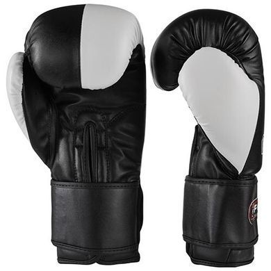 Перчатки боксерские FGT 12 oz черно-белые FT-3555/12