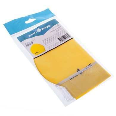 Шапочка для плавания латексная для взрослых MadWave SOLID M056501 цвет серебряный
