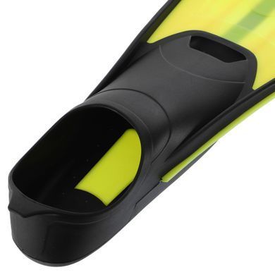 Ласти для дайвінгу із закритою п'ятою цільна калоша MadWave Vector II junior M064004 розмір 2XS колір жовтий