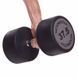 Гантель цельная профессиональная с полиуретановым покрытием TECHNOGYM LN-1254-37_5 1шт 37,5кг черный-серый
