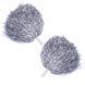 Помпоны нитевидные блестящие для чирлидинга и танцев с ручками Zelart Pom-Poms C-1680 цвет серебряный