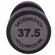 Гантель цельная профессиональная с полиуретановым покрытием TECHNOGYM LN-1254-37_5 1шт 37,5кг черный-серый