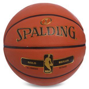 М'яч баскетбольний гумовий SPALDING NBA GOLD SERIES OUTDOOR 83492Z розмір 7 помаранчевий