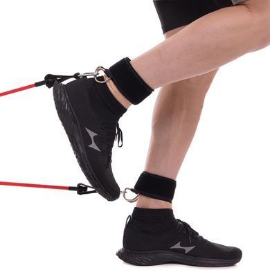 Лямки для ног Zelart FI-6954 цена за 1 шт, в комплекте 2шт, цвет черный