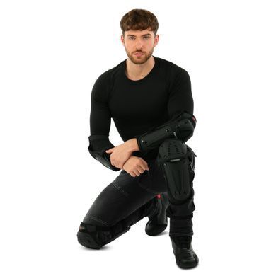 Комплект мотозащиты наколенники и налокотники Pro Biker P-09 черный