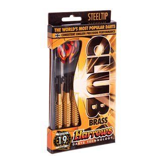 Дротики для гри в дартс циліндричні Harrows CLUB BRASS HARROWS D105-19 19гр 3шт