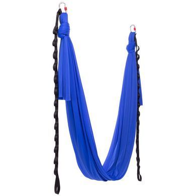 Гамак для йоги зі стропами Antigravity Yoga Zelart DH6026-1 колір блакитний