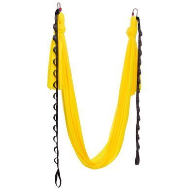 Гамак для йоги зі стропами Antigravity Yoga Zelart DH6026-1 колір блакитний