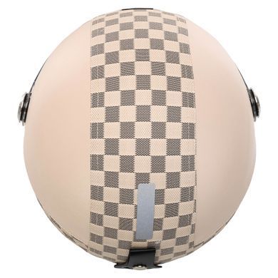 Мотошлем открытый Три четверти AMEFOX MT-3250 размер M цвет белый